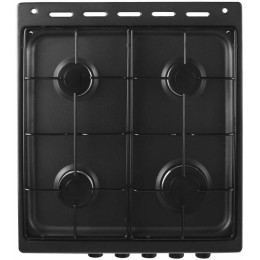 Комбинированная плита FLAMA L FK 1412 B коричневый (стеклянная крышка) реш.сталь