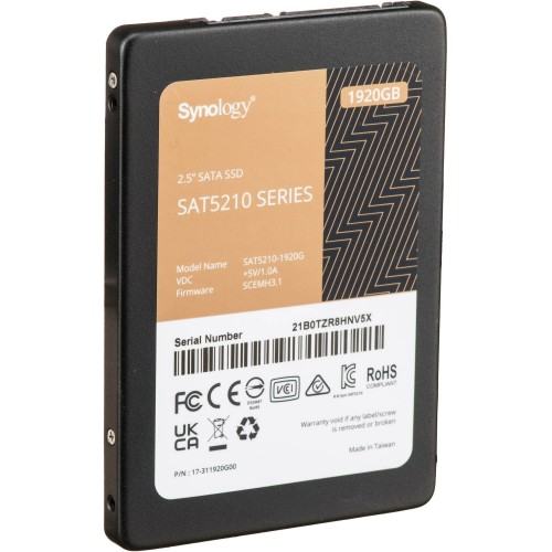 Твердотельный накопитель SSD SYNOLOGY SATA2.5" 1.92TB 6GB/S SAT5210-1920G