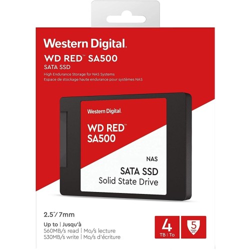 Твердотельный накопитель SSD M.2 2280 4TB WDC RED WDS400T1R0C
