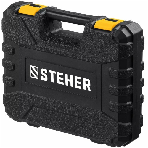 Дрель-шуруповерт STEHER 20В, 1 АКБ (2Ач), в кейсе, CD-200-1