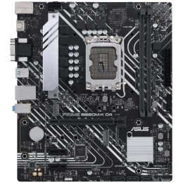 Материнская плата ASUS PRIME B660M-K D4, LGA1700, B660, 2*DDR4, D-Sub + HDMI, SATA3 + RAID, Audio, Gb LAN, USB 3.2*6, USB 2.0*6, COM*1 header (w/o cable), mATX