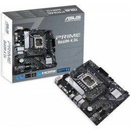 Материнская плата ASUS PRIME B660M-K D4, LGA1700, B660, 2*DDR4, D-Sub + HDMI, SATA3 + RAID, Audio, Gb LAN, USB 3.2*6, USB 2.0*6, COM*1 header (w/o cable), mATX