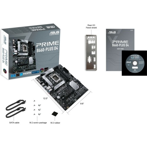Материнская плата ASUS PRIME B660-PLUS D4 Soc-1700 4xDDR4 ATX AC`97 8ch(7.1) 2.5Gg RAID+HDMI+DP
