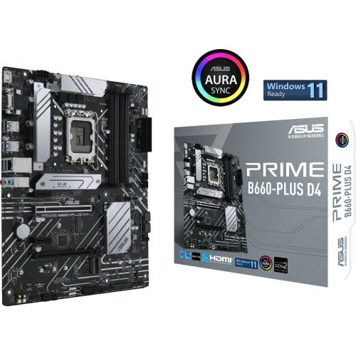 Материнская плата ASUS PRIME B660-PLUS D4 Soc-1700 4xDDR4 ATX AC`97 8ch(7.1) 2.5Gg RAID+HDMI+DP