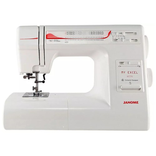 Швейная машина JANOME MYEXCEL 23U 24 операции, петля  авт., петля авт., гориз. челнок, нитевдеватель