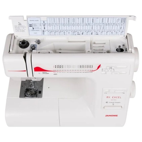Швейная машина JANOME MYEXCEL 23U 24 операции, петля  авт., петля авт., гориз. челнок, нитевдеватель