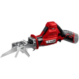 Пила сабельная ЗУБР 12В, 2 АКБ (2Ач), в коробке, СПЛ-125-22