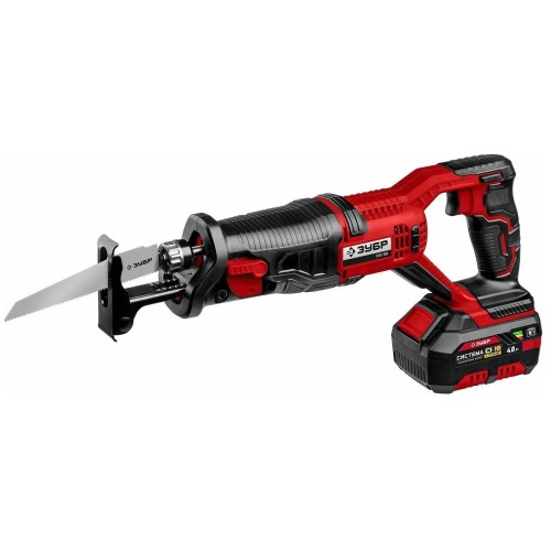 Пила сабельная ЗУБР 18В, 1 АКБ (4Ач), в коробке, СПЛ-185-41