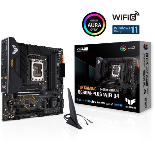 Материнская плата ASUS TUF GAMING B660M-PLUS WIFI D4 / LGA1700,B660,USB3.2 GEN 2X2,MB (516859)