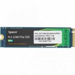 Твердотельный накопитель Apacer SSD AS2280P4U PRO 1TB M.2 PCIe Gen3x4, R3500/W3000 Mb/s, MTBF 1.8M, 3D NAND, NVMe, Retail (AP1TBAS2280P4UPRO-1)
