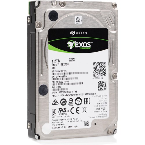 Жесткий диск Seagate HDD SAS 2,5" Seagate 1,2Tb, ST1200MM0009, Exos 10E2400, SAS 12Гбит/с, 10000 rpm, 128Mb buffer, 15mm