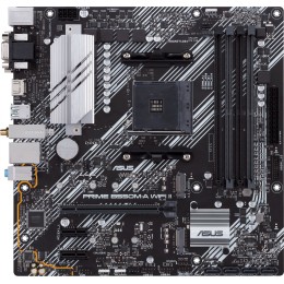 Материнская плата ASUS PRIME B550M-A WIFI II,  Socket AM4, B550, 4*DDR4, D-Sub+DVI+HDMI, SATA3 + RAID, Audio, Gb LAN, USB 3.2*8, USB 2.0*4, COM*1 header (w/o cable), mATX ; 90MB19X0-M0EAY0