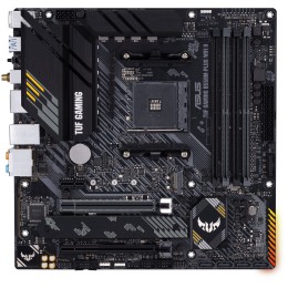 Материнская плата ASUS TUF GAMING B550M-PLUS WIFI II, Socket AM4, B550, 4*DDR4, HDMI+DP, CrossFireX, SATA3 + RAID, Audio, 2,5Gb LAN, USB 3.2*8, USB 2.0*6, COM*1 header (w/o cable) mATX ; 90MB19Y0-M0EAY0