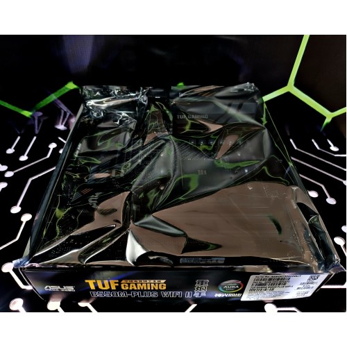 Материнская плата ASUS TUF GAMING B550M-PLUS WIFI II, Socket AM4, B550, 4*DDR4, HDMI+DP, CrossFireX, SATA3 + RAID, Audio, 2,5Gb LAN, USB 3.2*8, USB 2.0*6, COM*1 header (w/o cable) mATX ; 90MB19Y0-M0EAY0