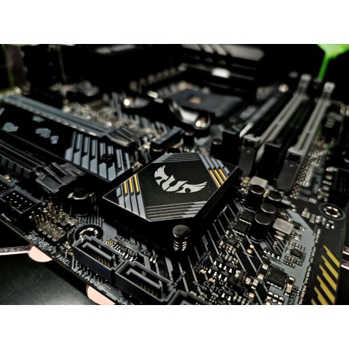 Материнская плата ASUS TUF GAMING B550M-PLUS WIFI II, Socket AM4, B550, 4*DDR4, HDMI+DP, CrossFireX, SATA3 + RAID, Audio, 2,5Gb LAN, USB 3.2*8, USB 2.0*6, COM*1 header (w/o cable) mATX ; 90MB19Y0-M0EAY0