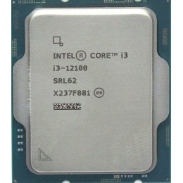 Процессор Intel Core i3-12100 (LGA1700,Alder Lake, 4C/8T, 3.3/4.3GHz, 12MB, 60/89W, UHD Graphics 730) OEM