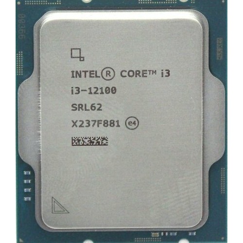 Процессор Intel Core i3-12100 (LGA1700,Alder Lake, 4C/8T, 3.3/4.3GHz, 12MB, 60/89W, UHD Graphics 730) OEM