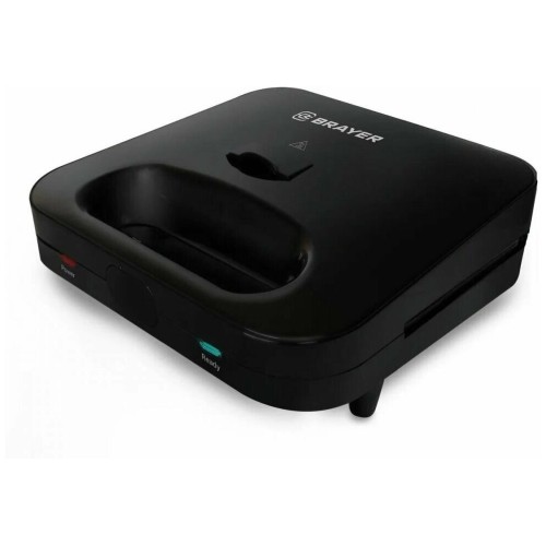 Сэндвичница BRAYER BR2202 3 в 1: сэндв, вафли, гриль, 750 Вт, съем.пласт 22,3*13,1 см, антиприг.пок