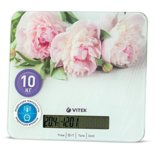 Весы кухонные VITEK VT-2414 (MC) цветы