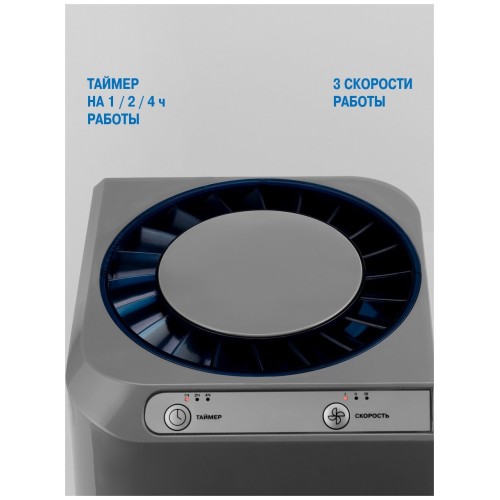 Увлажнитель воздуха VITEK VT-8556 (MC) серый  25 Вт  1,5 л 