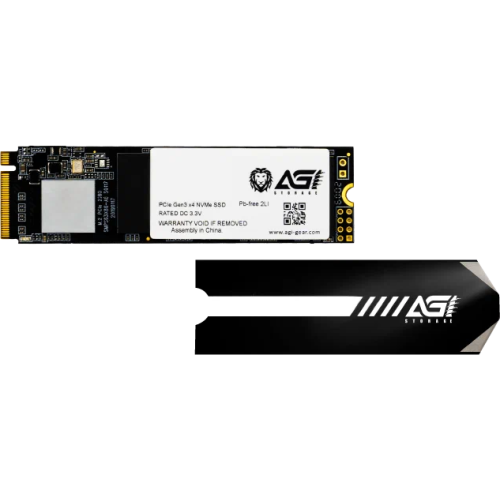 Твердотельный накопитель SSD M.2 2280 256GB AGI AI198 Client SSD PCIe Gen3x4 with NVMe, 1936/1217, IOPS 92/241K, MTBF 1.6M, 3D TLC, 100TBW, 0,36DWPD, RTL
