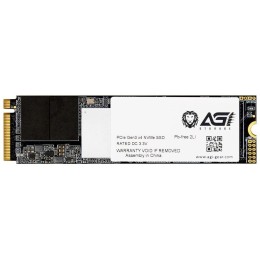 Твердотельный накопитель SSD M.2 2280 256GB AGI AI198 Client SSD PCIe Gen3x4 with NVMe, 1936/1217, IOPS 92/241K, MTBF 1.6M, 3D TLC, 100TBW, 0,36DWPD, RTL