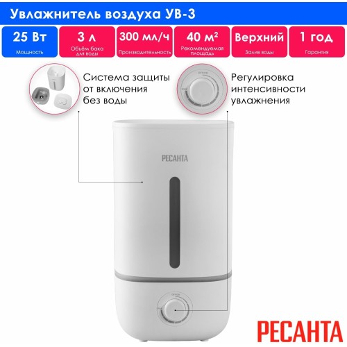 Увлажнитель воздуха РЕСАНТА УВ-3 67/7/1