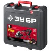 УШМ ЗУБР 18В, 1 АКБ (4Ач), в кейсе. УШМ-18-125-41