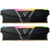 Модуль памяти DDR4 Netac Shadow RGB 16GB (2x8GB) 3200MHz CL16 1.35V / NTSRD4P32DP-16E / Gray / with radiator