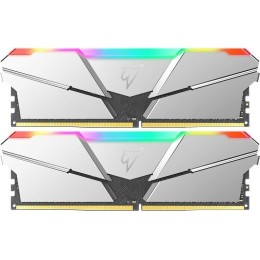 Модуль памяти DDR4 Netac Shadow RGB 16GB (2x8GB) 3200MHz CL16 1.35V / NTSRD4P32DP-16E / Gray / with radiator