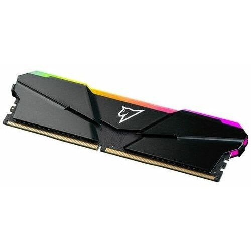 Модуль памяти DDR4 Netac Shadow RGB 16GB (2x8GB) 3200MHz CL16 1.35V / NTSRD4P32DP-16E / Gray / with radiator