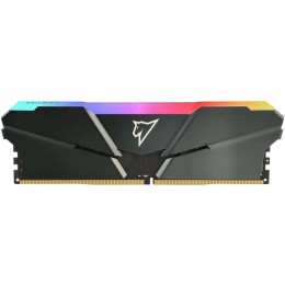 Модуль памяти DDR4 Netac Shadow RGB 16GB (2x8GB) 3200MHz CL16 1.35V / NTSRD4P32DP-16E / Gray / with radiator