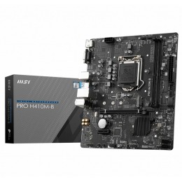 Материнская плата MSI PRO H410M-B mATX, H510, LGA1200,2xDDR4,1xPCI-Ex16,1xPCI-Ex1,1xM.2,4xSATA3,4xUSB3.2 Gen1,6xUSB2.0,HD Audio