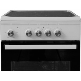 Электрическая плита DE LUXE 506004.14эс белый/черный стеклокерамика (без крышки)