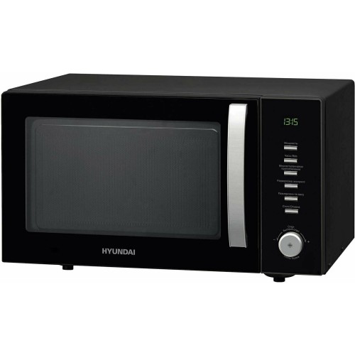 Микроволновая печь HYUNDAI HYM-D3028 23л. 900Вт черный/серебристый