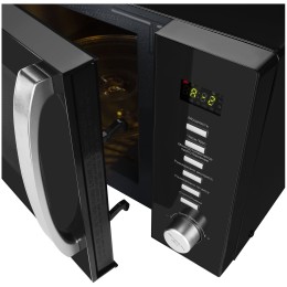 Микроволновая печь HYUNDAI HYM-D3028 23л. 900Вт черный/серебристый