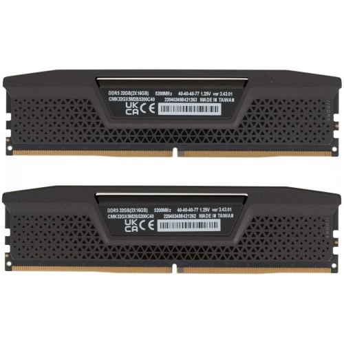 Память DDR5 2x16Gb 5200MHz Corsair CMK32GX5M2B5200C40 Vengeance RTL PC5-41600 CL40 DIMM 288-pin 1.25В