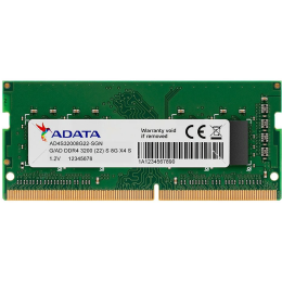 Память Adata 8Gb DDR4 3200MHz AD4U32008G22-SGN RTL PC4-25600 CL22 DIMM 288-pin 1.2В single rank