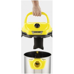 Строительный пылесос Karcher WD 2 Plus S V-15/4/18 1000Вт (уборка: сухая/сбор воды) желтый