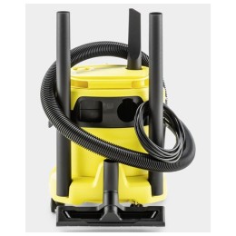 Строительный пылесос Karcher WD 2 Plus S V-15/4/18 1000Вт (уборка: сухая/сбор воды) желтый