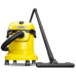 Строительный пылесос Karcher WD 2 Plus V-12/4/18 1000Вт (уборка: сухая/сбор воды) желтый