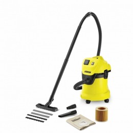 Строительный пылесос Karcher WD 3 P V-17/4/20 1000Вт (уборка: сухая/сбор воды) желтый