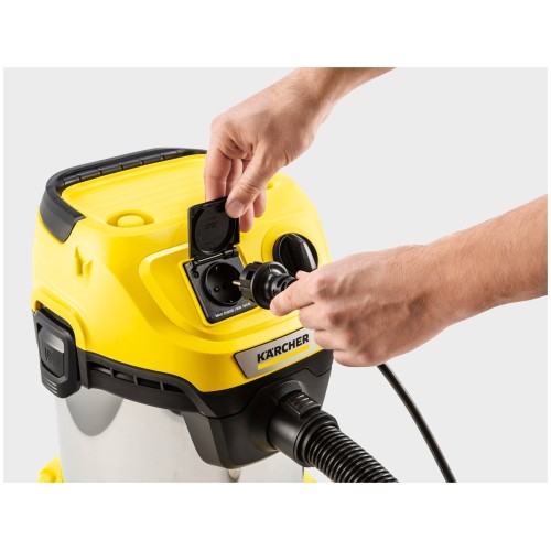 Строительный пылесос Karcher WD 3 P S V-17/4/20 1000Вт (уборка: сухая/сбор воды) желтый