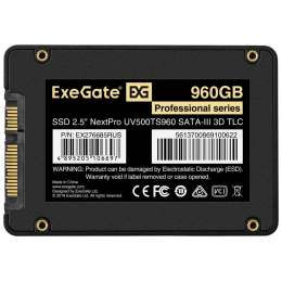 Накопитель SSD 2.5" 960GB ExeGate NextPro UV500TS960 (SATA-III, 3D TLC) OEM