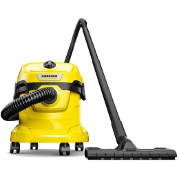 Строительный пылесос Karcher WD 2 Plus V-12/6/18/C 1000Вт (уборка: сухая/влажная) желтый