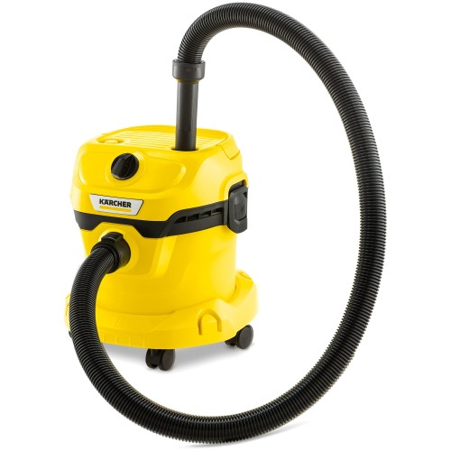 Строительный пылесос Karcher WD 2 Plus V-12/6/18/C 1000Вт (уборка: сухая/влажная) желтый