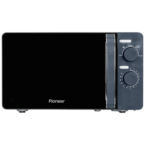 Микроволновая печь PIONEER MW204M 20 л, 700 Вт, механическое управление, разморозка, таймер, ГРАФИТ
