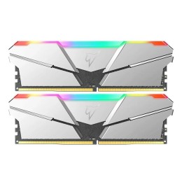 Модуль памяти DDR4 Netac Shadow RGB 16GB (2x8GB) 3600MHz CL18 1.35V / NTSRD4P36DP-16E / Gray / with radiator