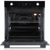 Духовой шкаф встраиваемый полноразмерный Evelux EO 650 PB, 60 см, 9 режимов, 70л, черное стекло