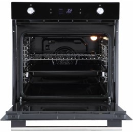 Духовой шкаф встраиваемый полноразмерный Evelux EO 650 PB, 60 см, 9 режимов, 70л, черное стекло